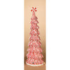 18"H B/O Clay Dough Lighted Peppermint Ribbon Candy Tree