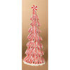 13.5"H B/O Clay Dough Lighted Peppermint Ribbon Candy Tree