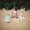 5"H Clay Dough Holiday Ornament- Assorted