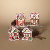 5.5"H B/O Lighted Clay Dough Holiday Gingerbread House- Assorted