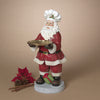 22.2"H Resin Holiday Santa Chef Holding Tray