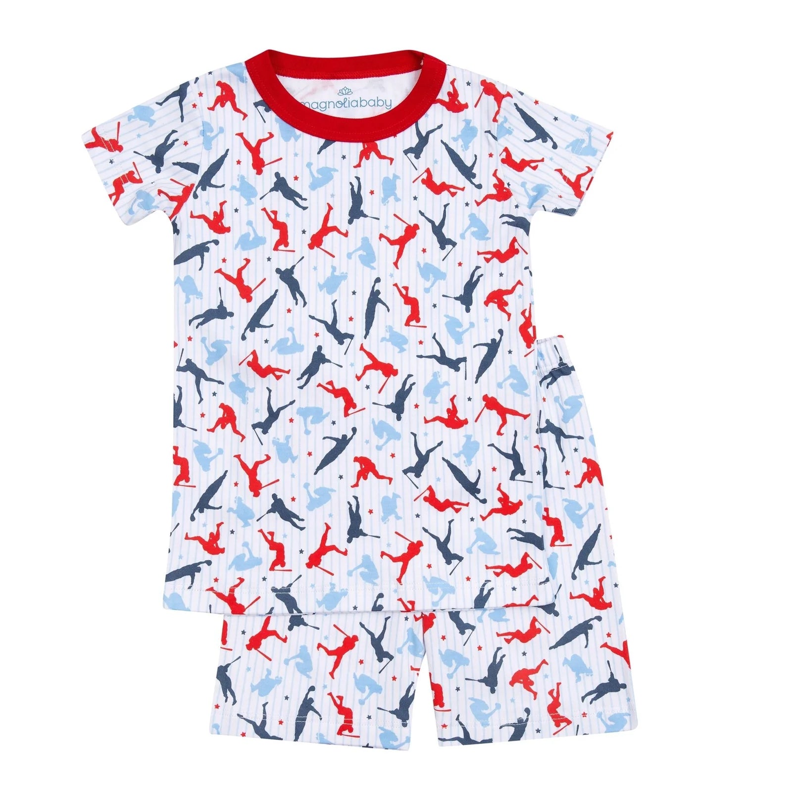 Magnolia Baby Little Boys Baseball Rookie Lineup Short Pajamas main image 1