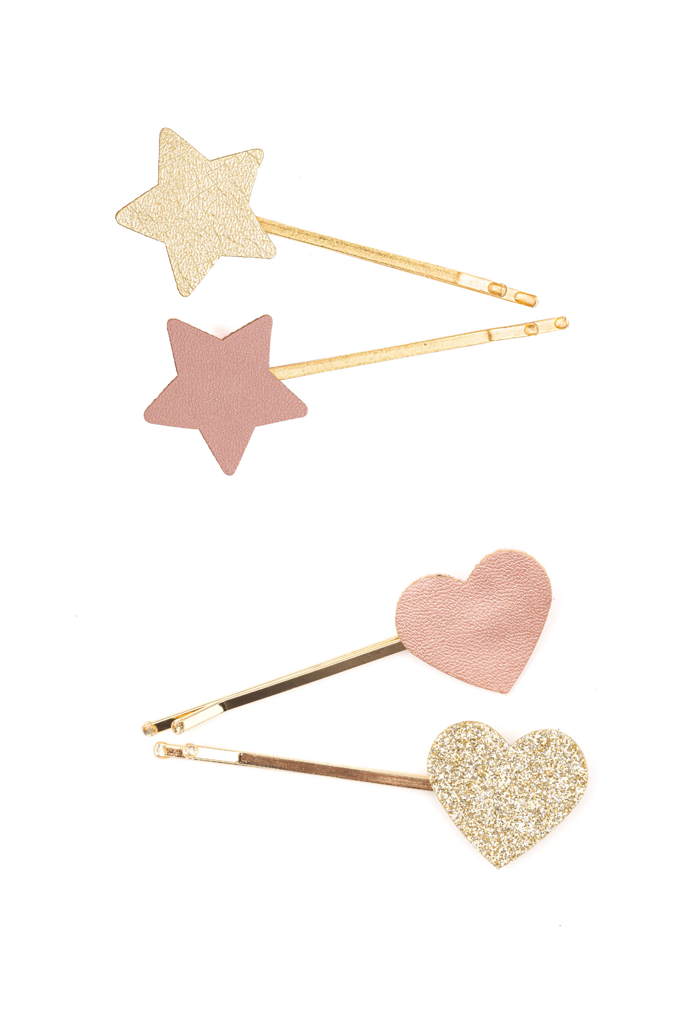 Boutique Matte Star Bobby Hairclips, 2 piece