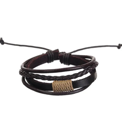 MM Leather Bracelets - Adjustable- Assorted
