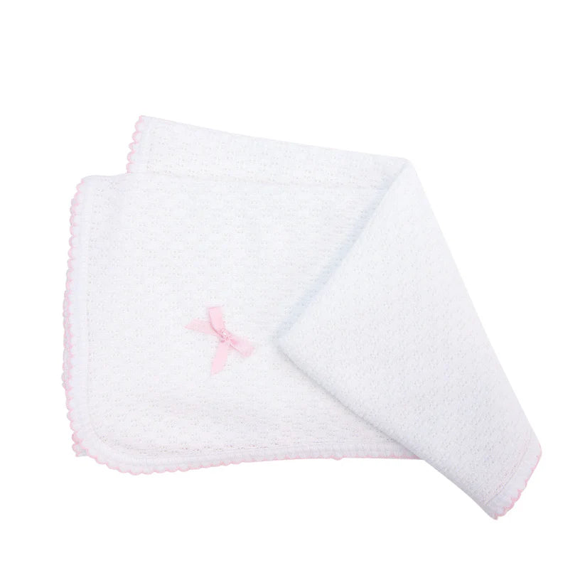 Paty #107 Receiving Blanket w/ Bow- Assorted