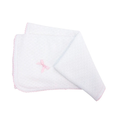 Paty #107 Receiving Blanket w/ Bow- Assorted