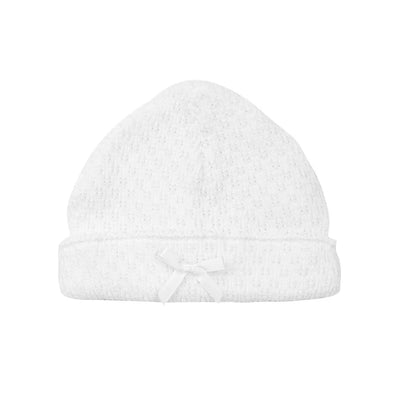 Paty #126 White Saylor Cap w/ Bow