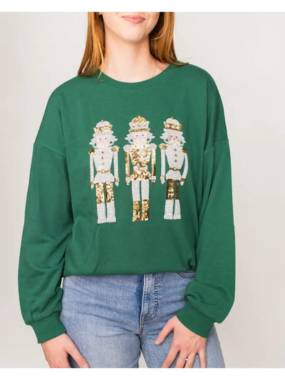 Christmas Sequin Sweatshirt- Assorted