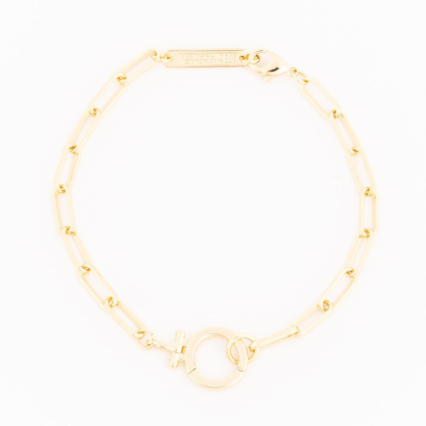 Thea Charm Bracelet Medium Gold Michelle McDowell