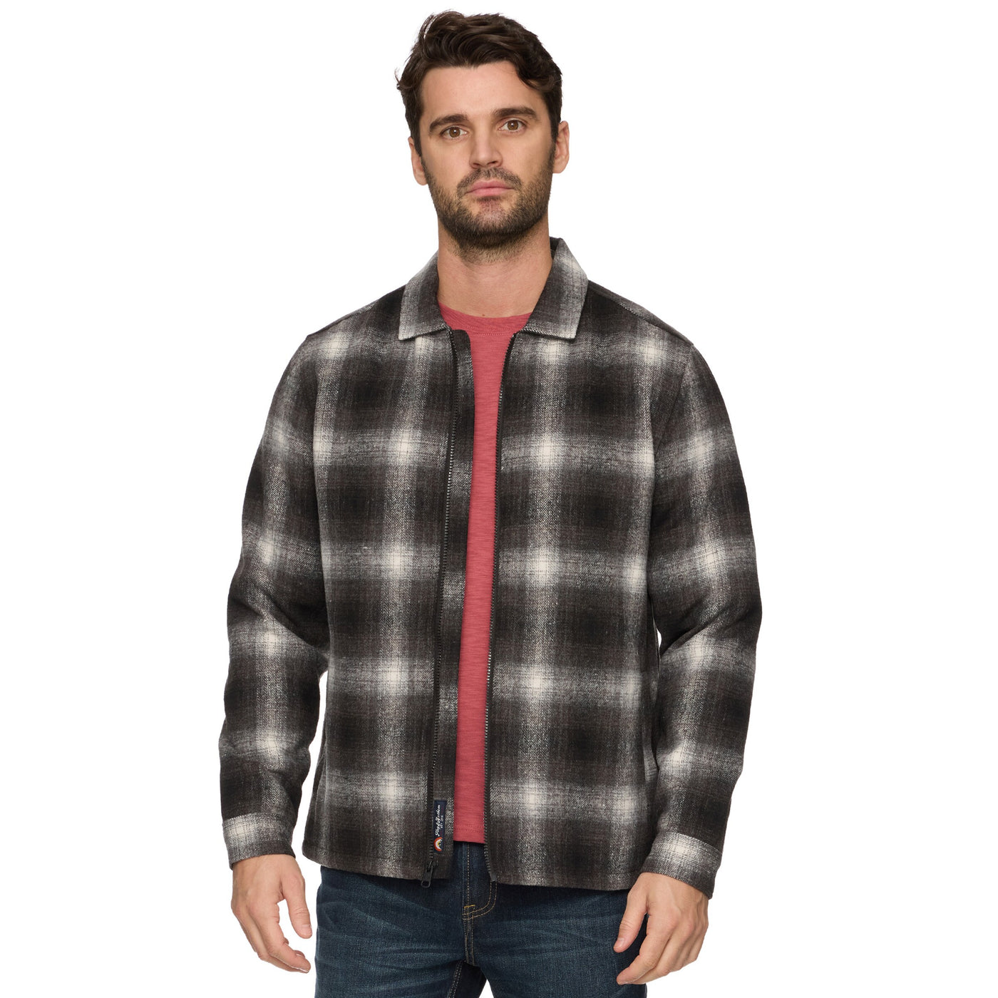 CASTELL PLAID FULL ZIP JACKET