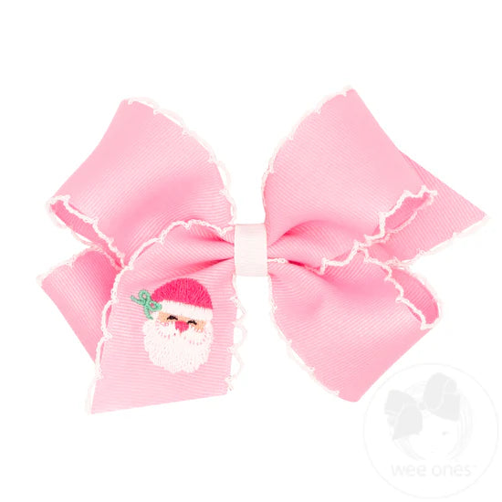 King Moonstitch Pink Santa Bow