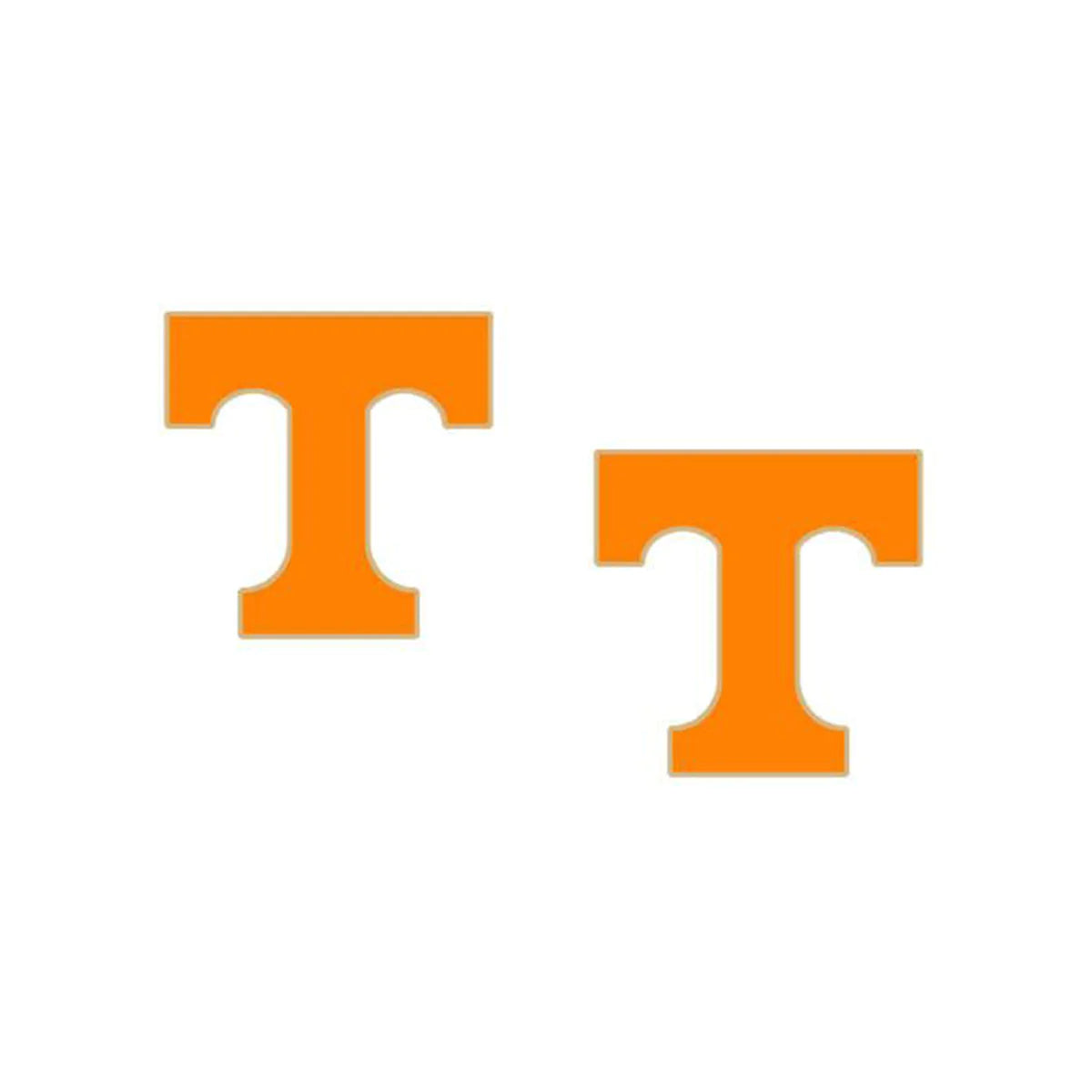 University of Tennessee Logo Enamel Stud Earrings in Orange
