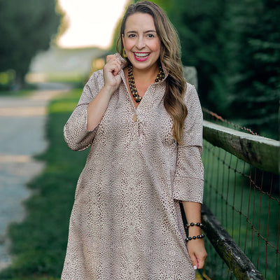 Kimberly Resin & Worn Gold Layered Statement Necklace in Tortoise