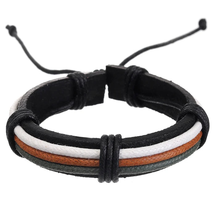 MM Leather Bracelets - Adjustable- Assorted