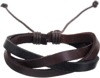 MM Leather Bracelets - Adjustable- Assorted