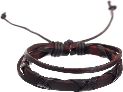 MM Leather Bracelets - Adjustable- Assorted