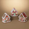 8.5"H B/O Lighted Clay Dough Holiday Gingerbread House
