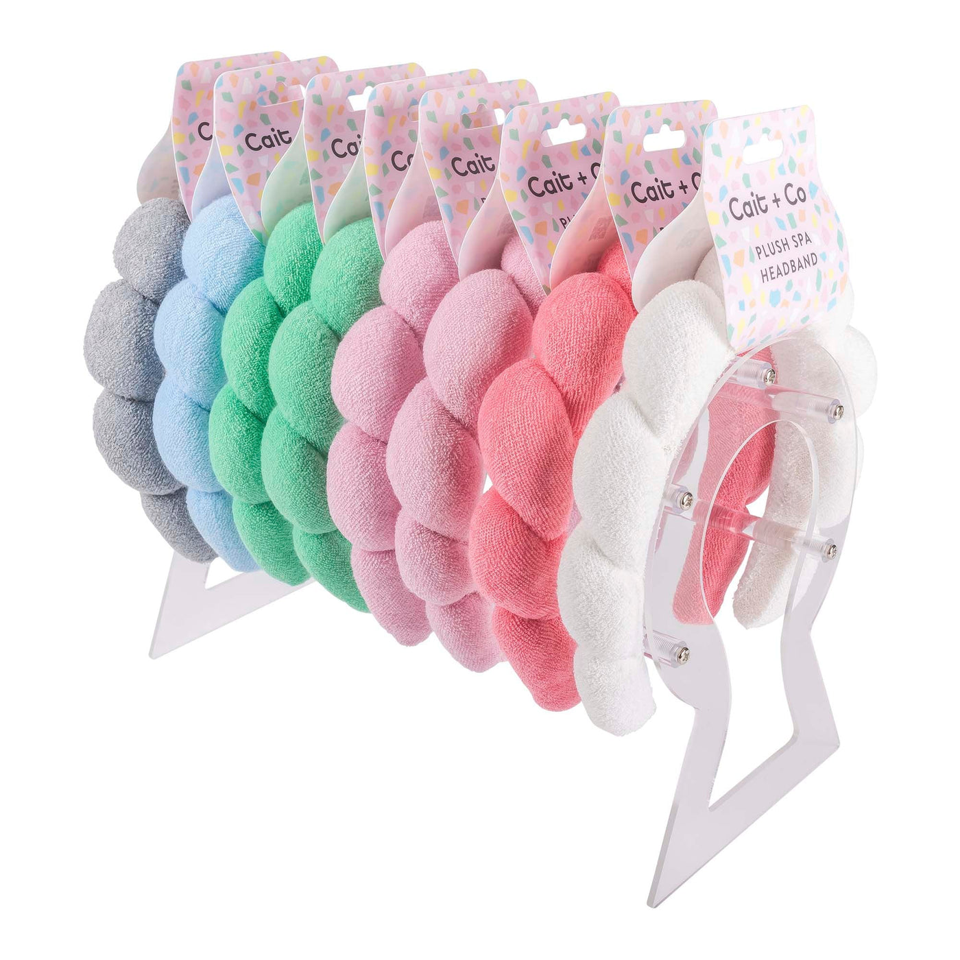 Gem Plush Spa Headband - Assorted