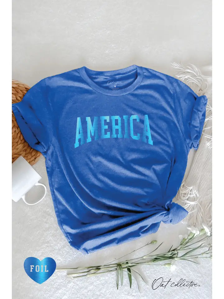 America Foil Graphic T-Shirt