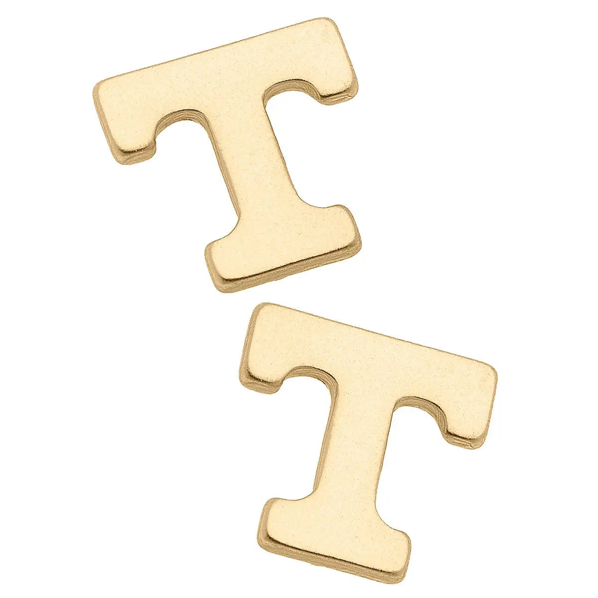 TN Vols 24K Gold Plated Stud Earrings