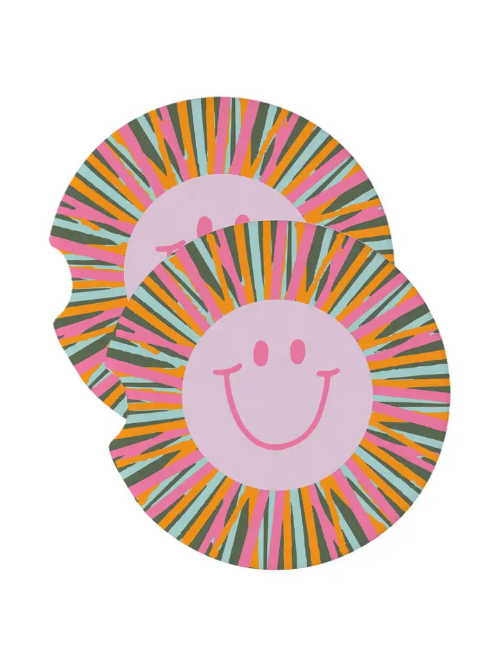 Car coaster "Smiley face"