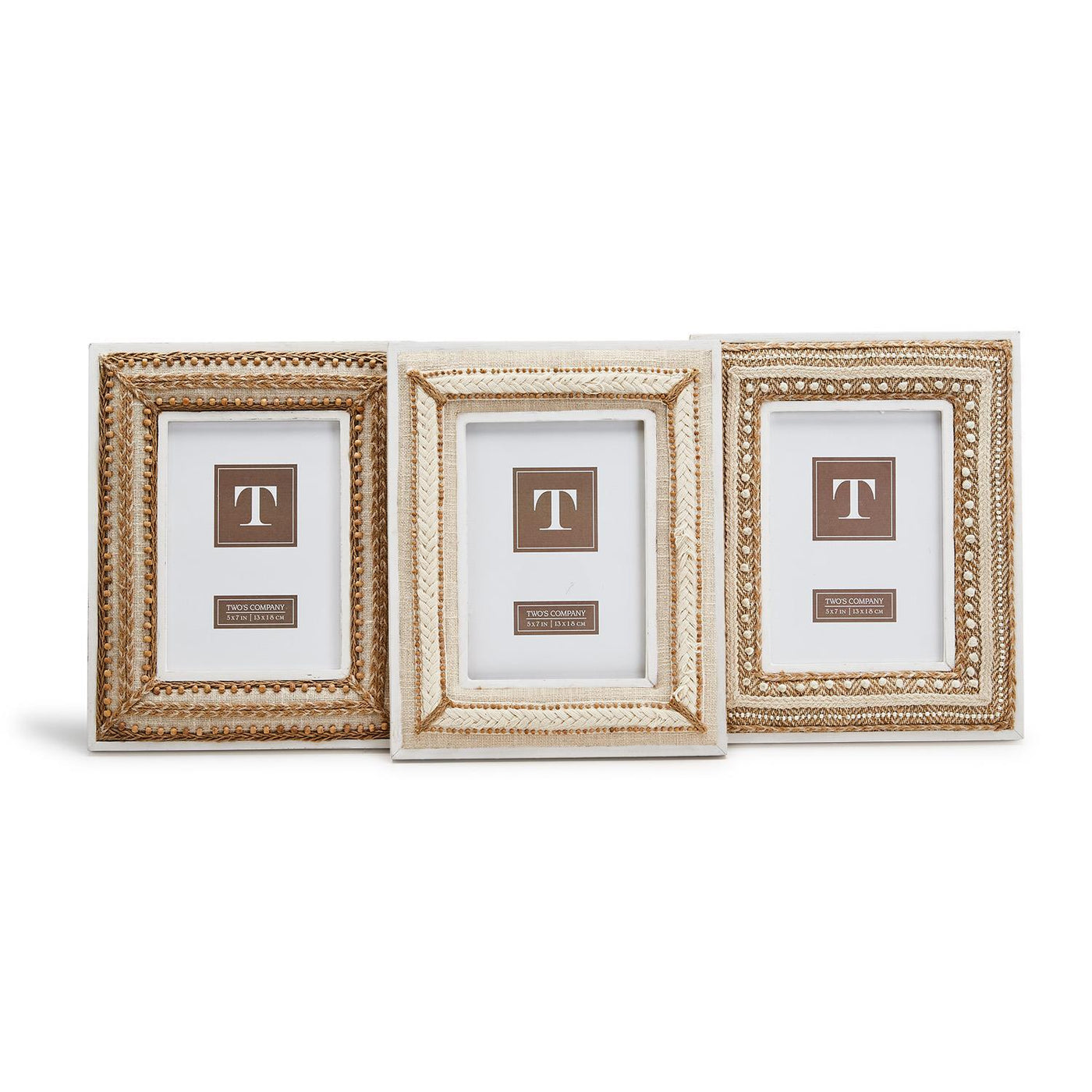 Natural Beaded 5x7 Photo Frame Assorted