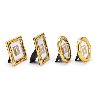 Gold Faux Bamboo Photo Frame 3x3 Assorted