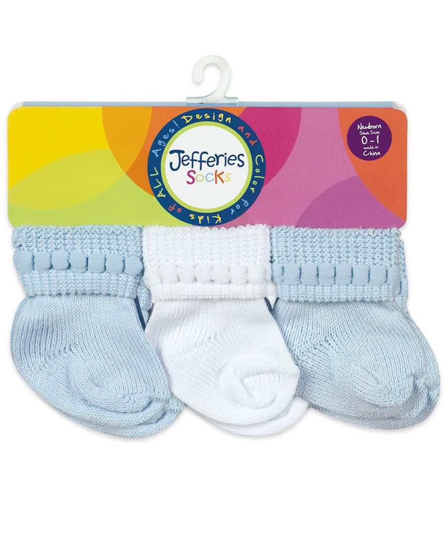 Jefferies Turn Cuff 6pk Infant Socks- Assorted
