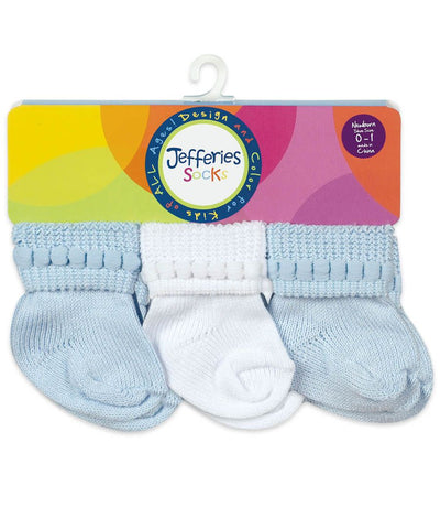 Jefferies Turn Cuff 6pk Infant Socks- Assorted