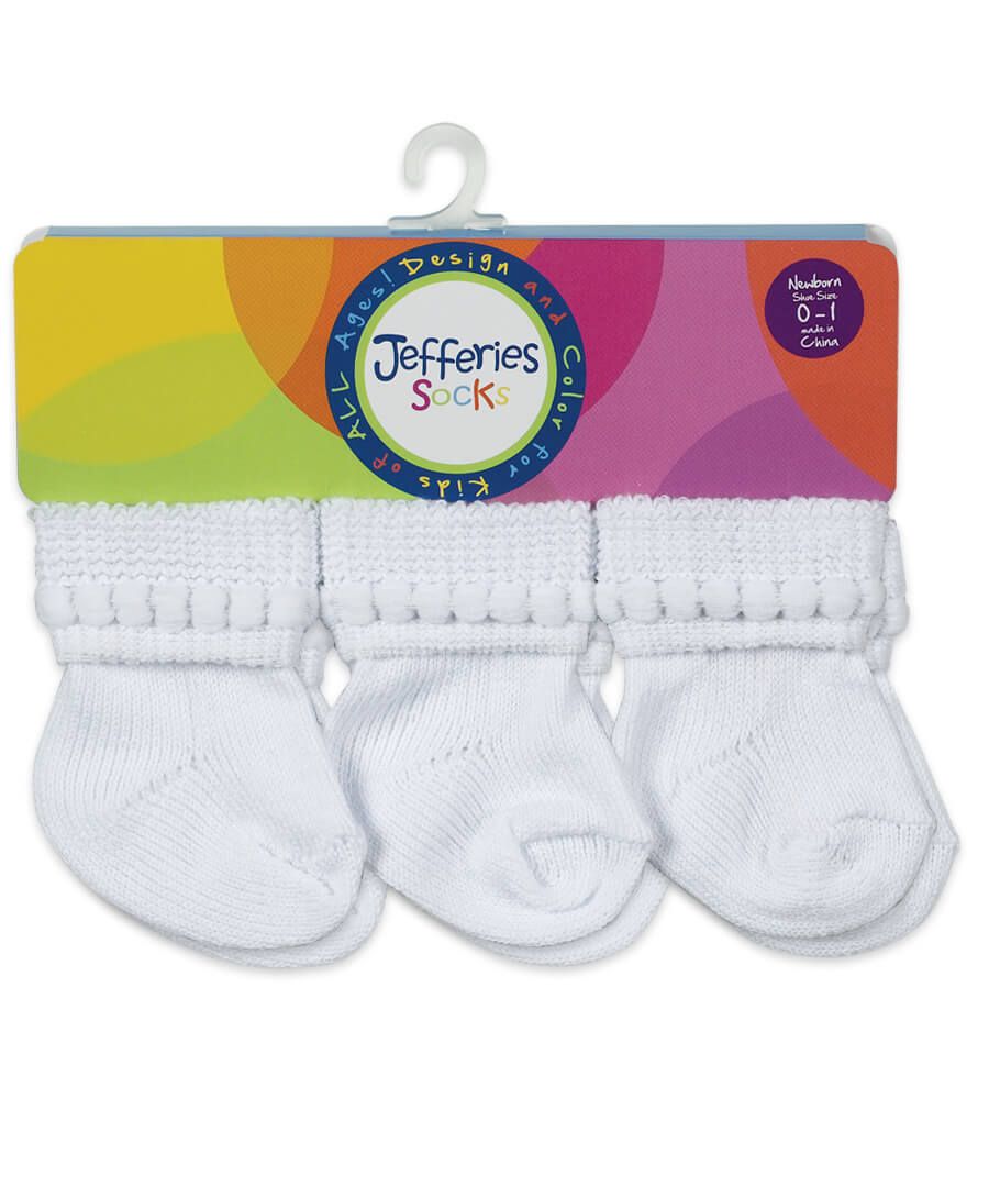Jefferies Turn Cuff 6pk Infant Socks- Assorted