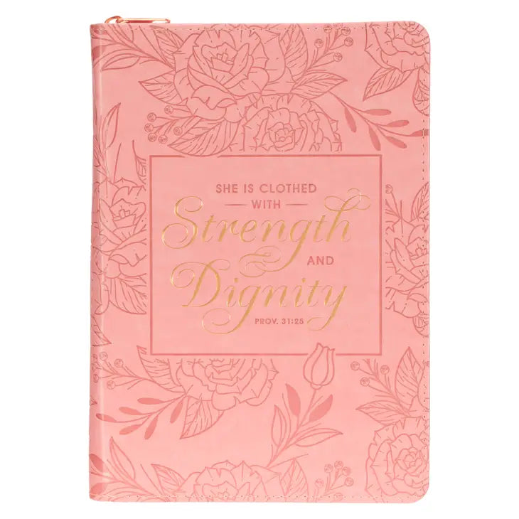 Journal Classic Zip Pink Stength & Dignity Prov. 31:25