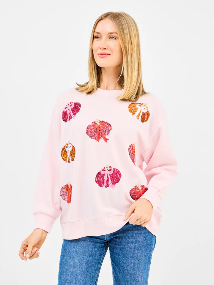 Sarah Sweatshirt- Pumpkin Bows