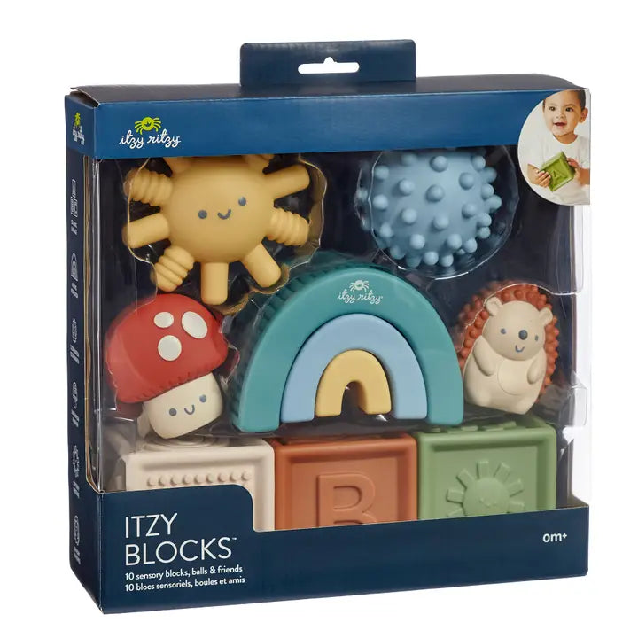 Itzy Ritzy Sensory Roto Block Set of 10