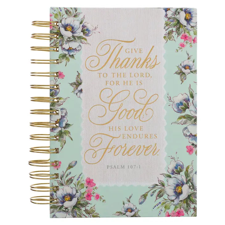 Give Thanks To the Lord Wirebound Journal - Psalm 107:1