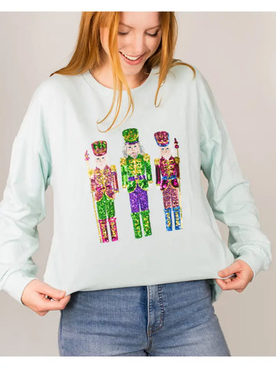 Christmas Sequin Sweatshirt- Assorted