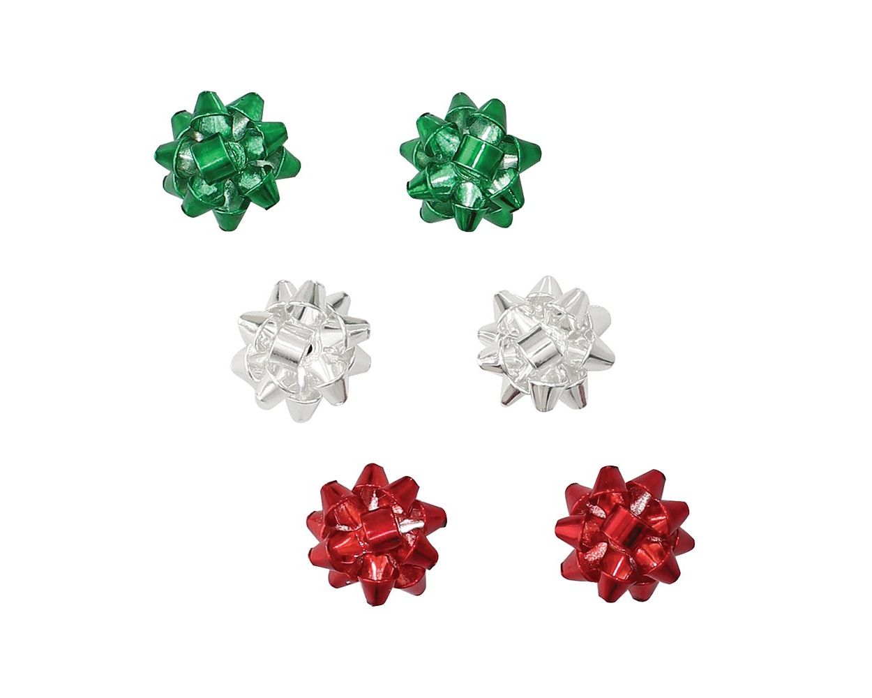 Holiday Bow Trio Stud Earrings