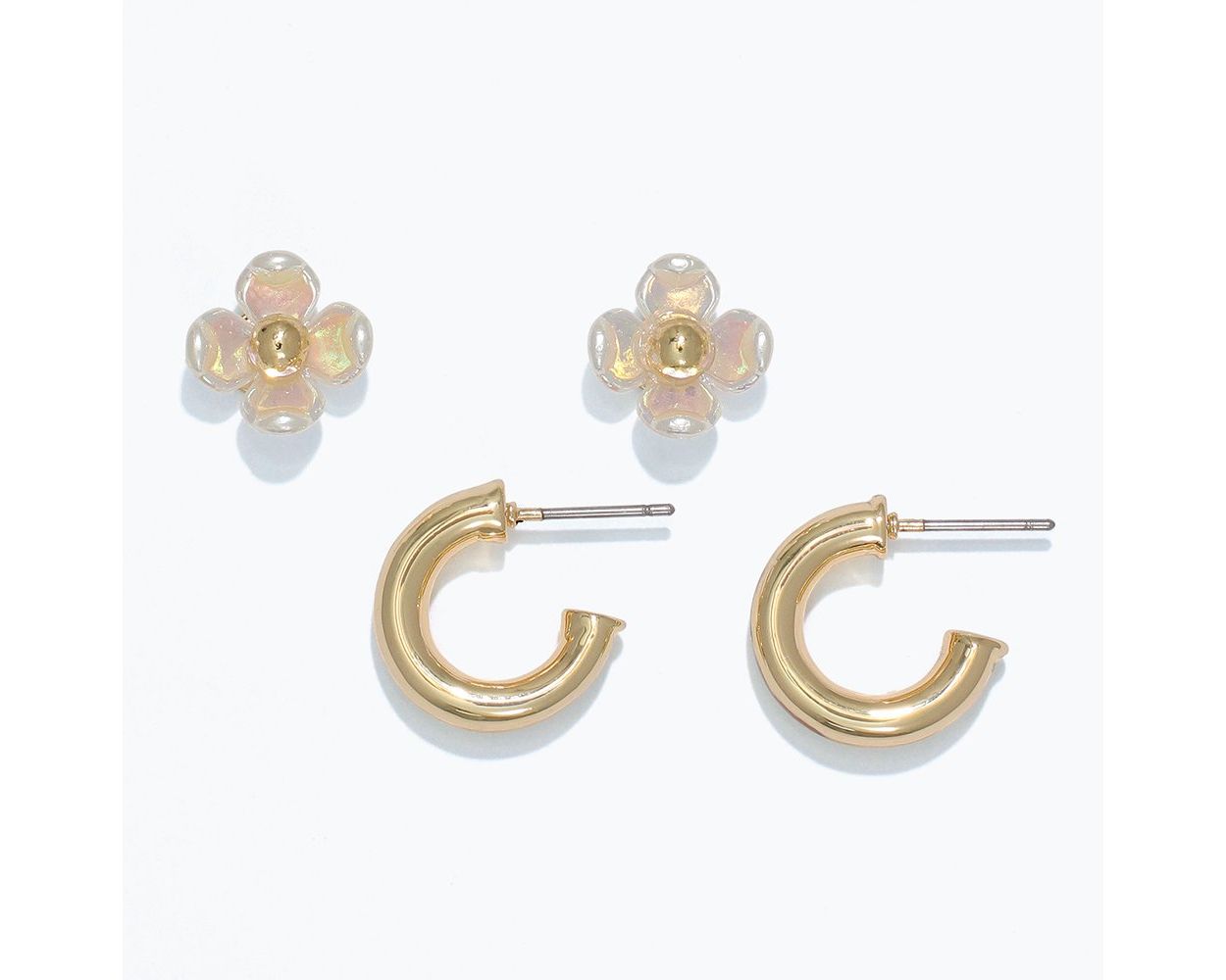 AB Flowers and Everyday Gold Hoops