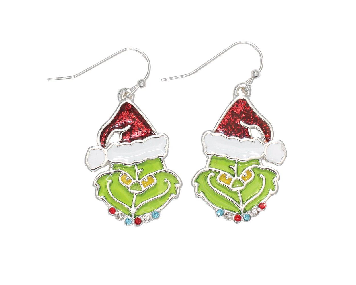 Stained Glass Mean One Crystal Stud Earrings