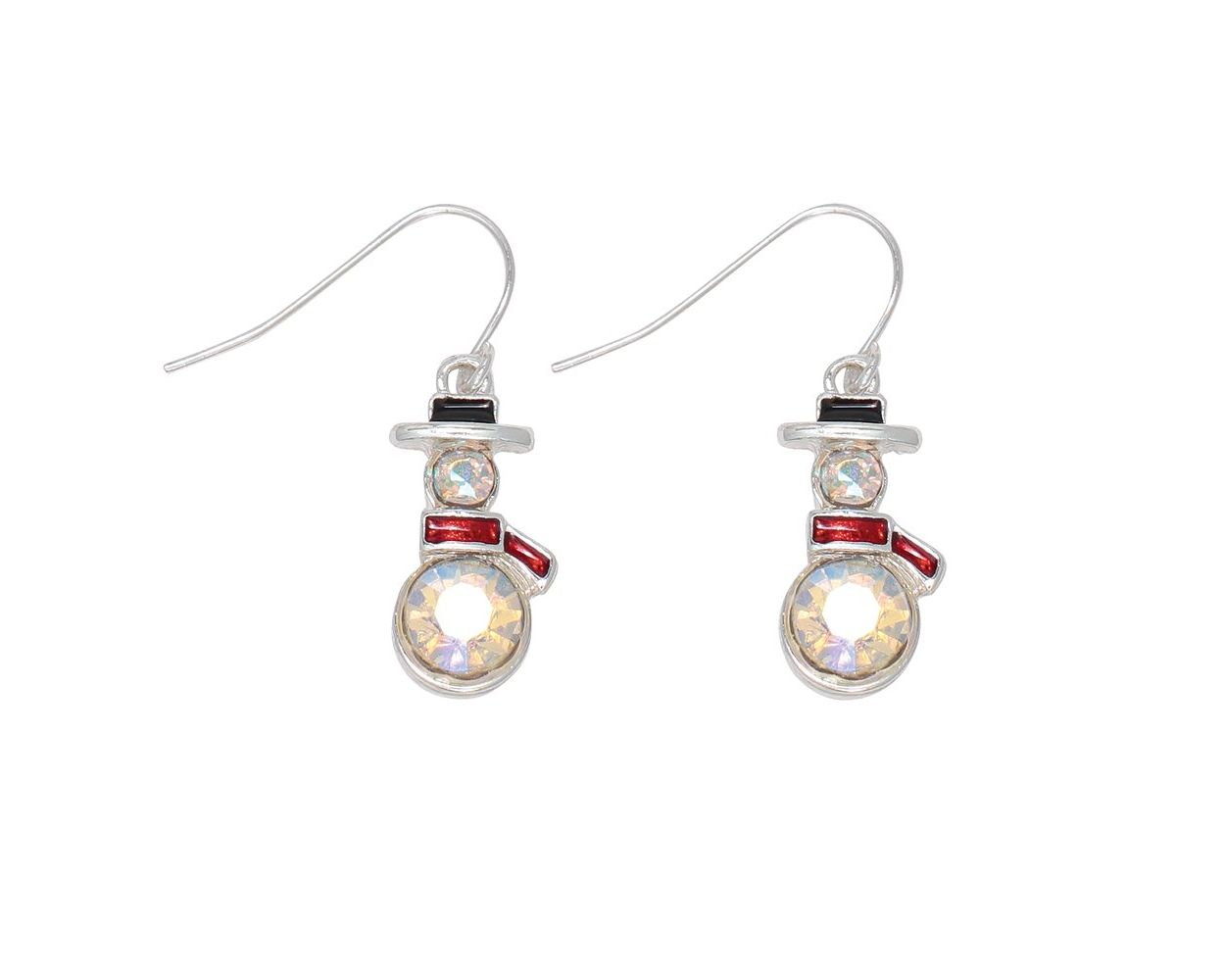 AB Crystal Snowmen Earrings