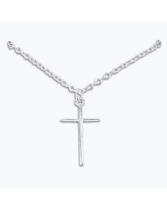 Classic Silver Cross Necklace