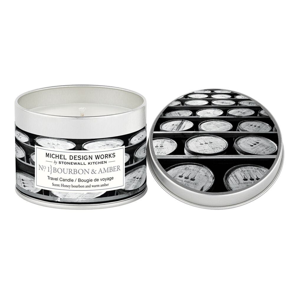 Bourbon and Amber Travel Candle