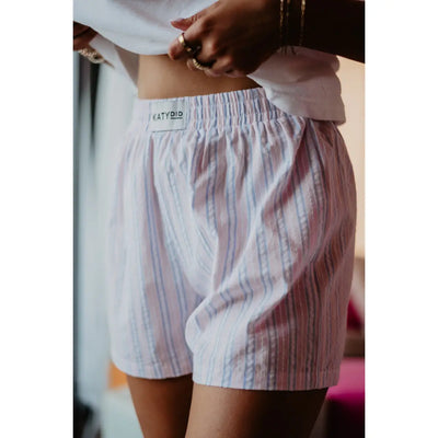 KatyDid Striped Boxer Shorts
