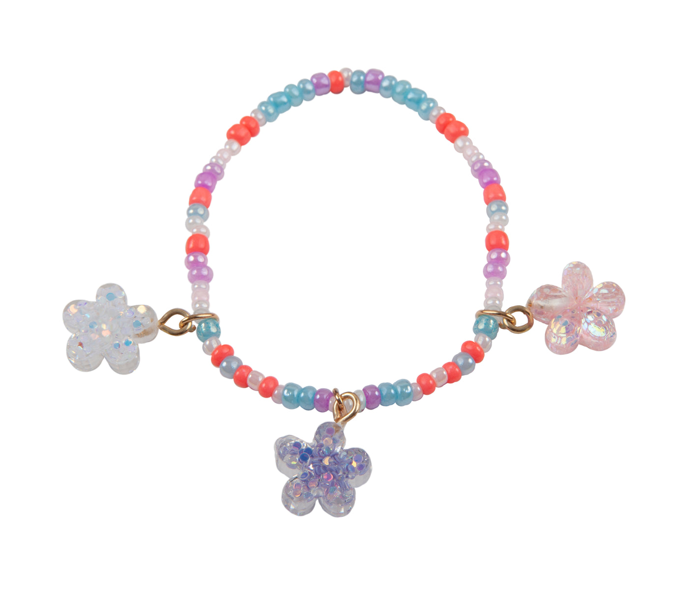 Boutique Shimmer Flower Bracelet