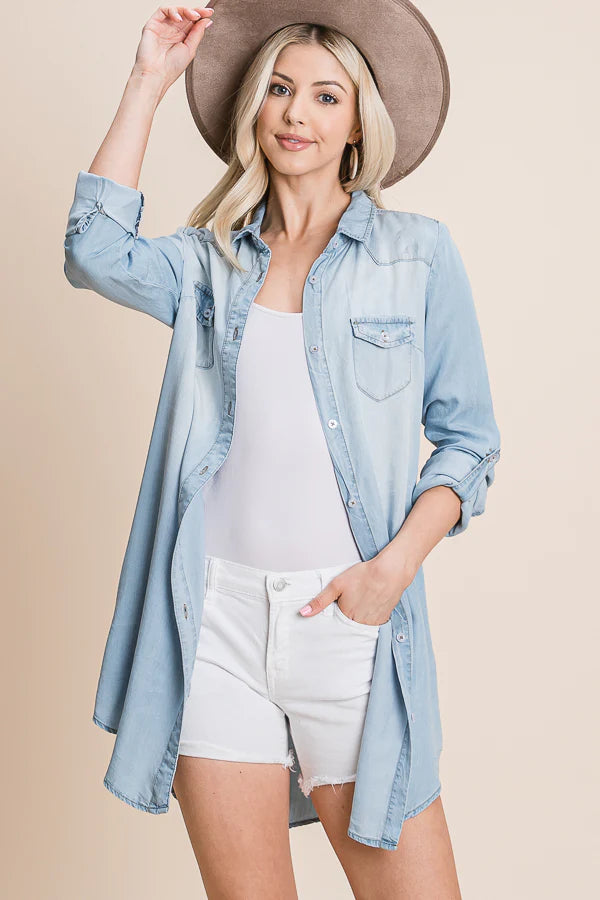 Denim Shirt Dress