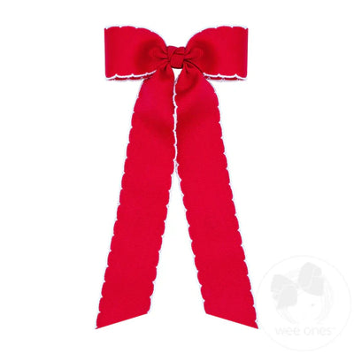 Medium Grosgrain Hair Bowtie W/Streamer Tails - Assorted