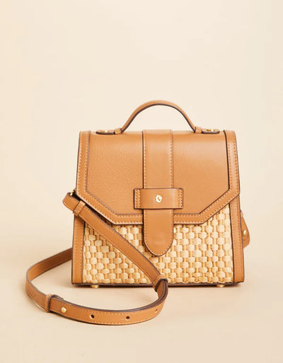 Spartina449 Siren Sara Satchel Crossbody- Natural/Pecan Brown