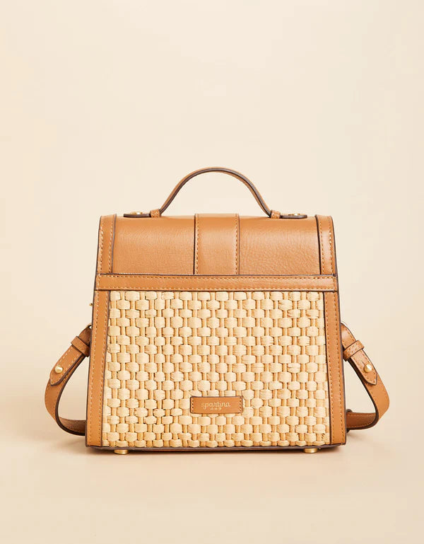Spartina449 Siren Sara Satchel Crossbody- Natural/Pecan Brown