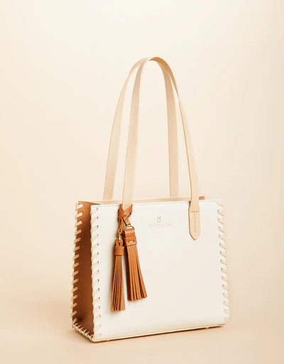 Spartina449 Siren Tatum Tote- Colorblock Beige/Khaki