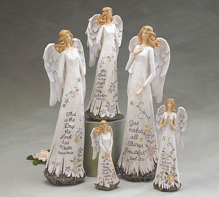 Angel with Message Figurine- Large