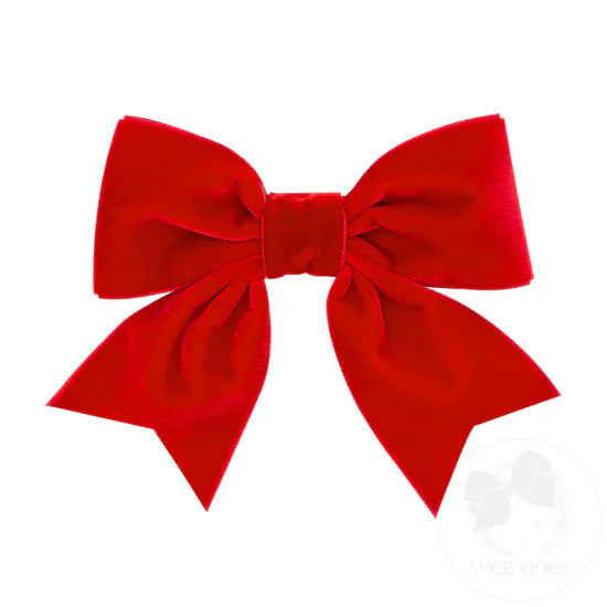 Small Plush Velvet Bow